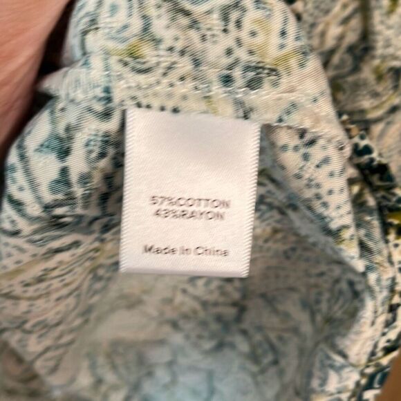 Roan + Ryan Evereve Cassidy Raglan Printed Blouse Top Small - Picture 5 of 6